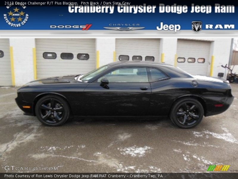 Pitch Black / Dark Slate Gray 2013 Dodge Challenger R/T Plus Blacktop
