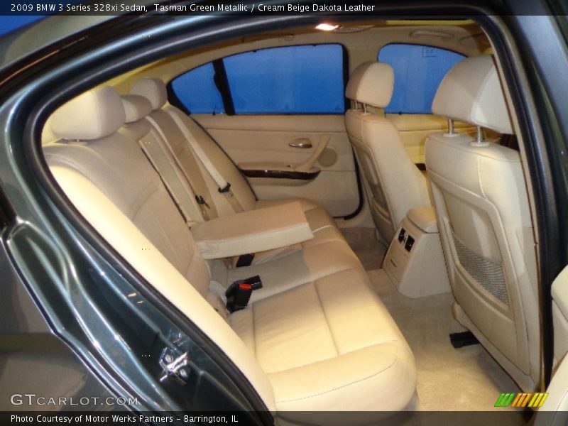 Tasman Green Metallic / Cream Beige Dakota Leather 2009 BMW 3 Series 328xi Sedan