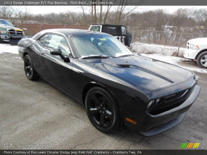 Pitch Black / Dark Slate Gray 2013 Dodge Challenger R/T Plus Blacktop