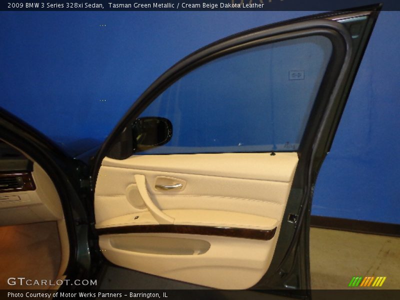 Tasman Green Metallic / Cream Beige Dakota Leather 2009 BMW 3 Series 328xi Sedan