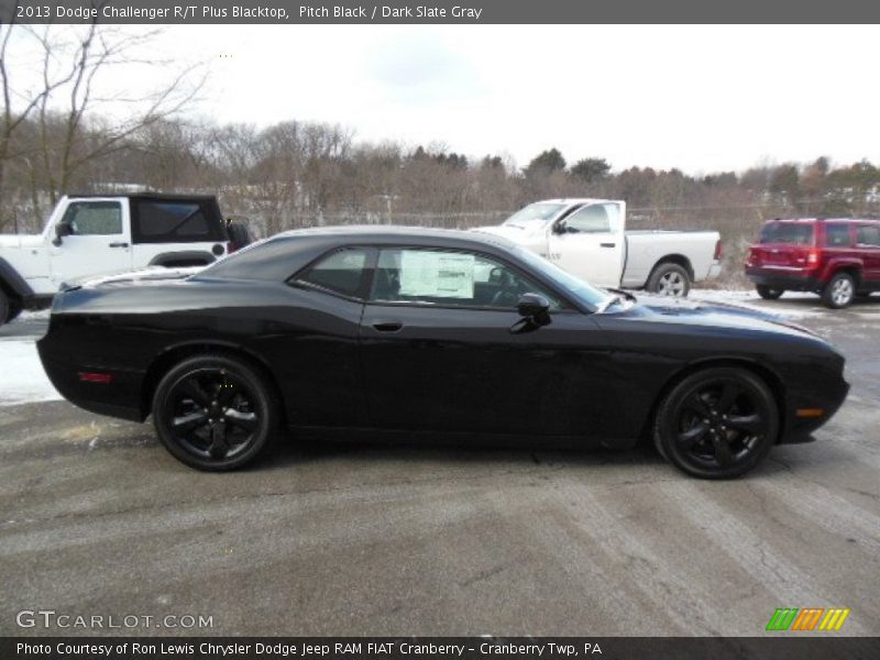 Pitch Black / Dark Slate Gray 2013 Dodge Challenger R/T Plus Blacktop