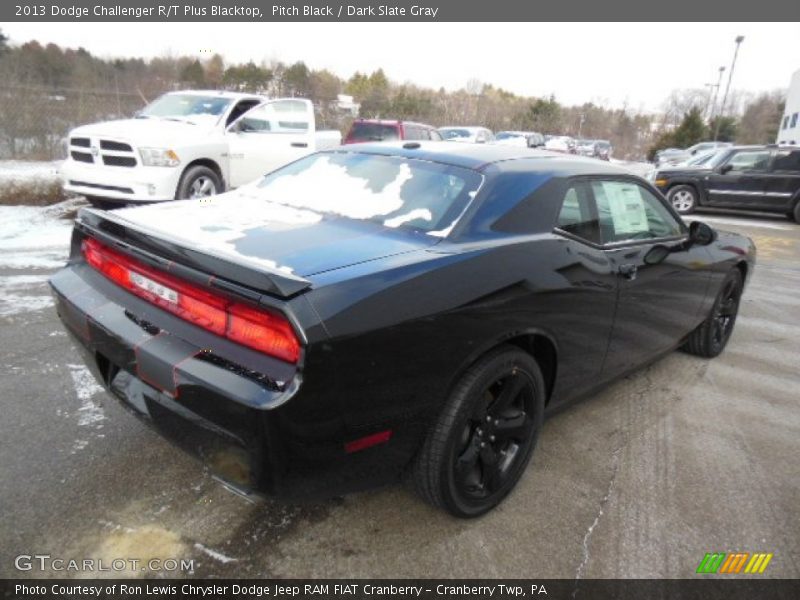Pitch Black / Dark Slate Gray 2013 Dodge Challenger R/T Plus Blacktop