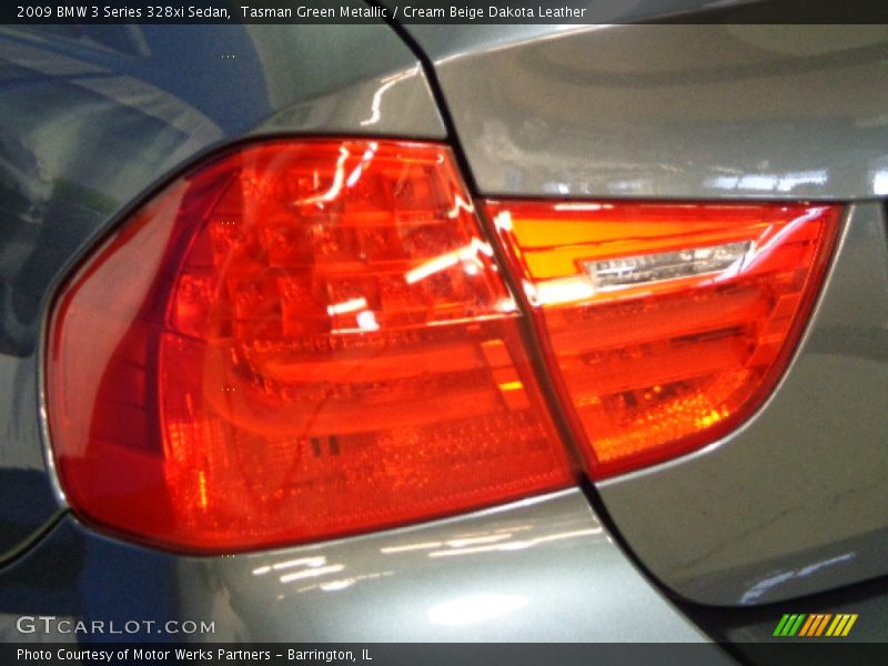 Tasman Green Metallic / Cream Beige Dakota Leather 2009 BMW 3 Series 328xi Sedan