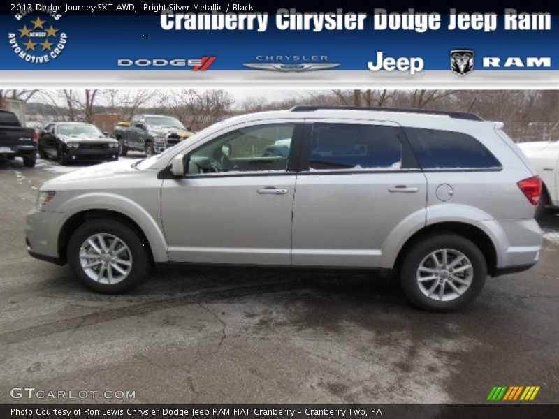Bright Silver Metallic / Black 2013 Dodge Journey SXT AWD