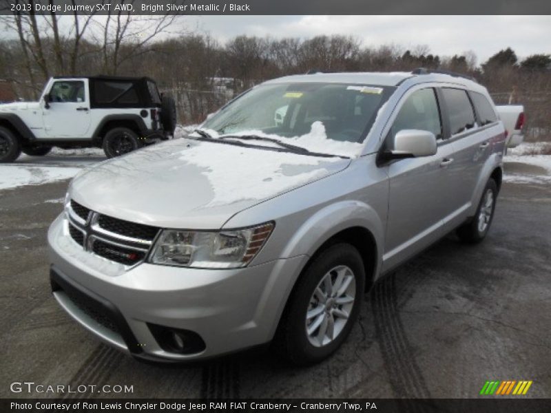 Bright Silver Metallic / Black 2013 Dodge Journey SXT AWD