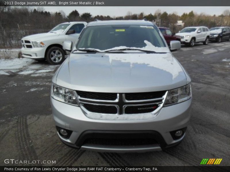 Bright Silver Metallic / Black 2013 Dodge Journey SXT AWD