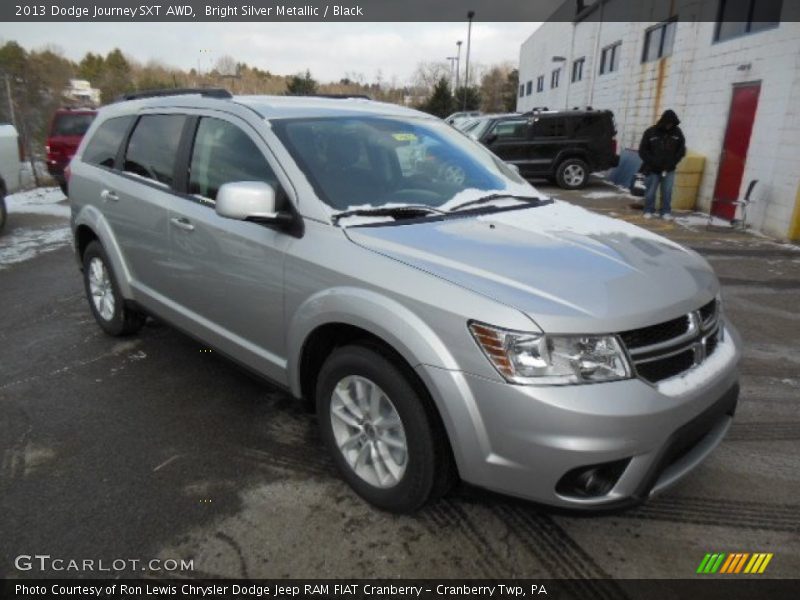 Bright Silver Metallic / Black 2013 Dodge Journey SXT AWD