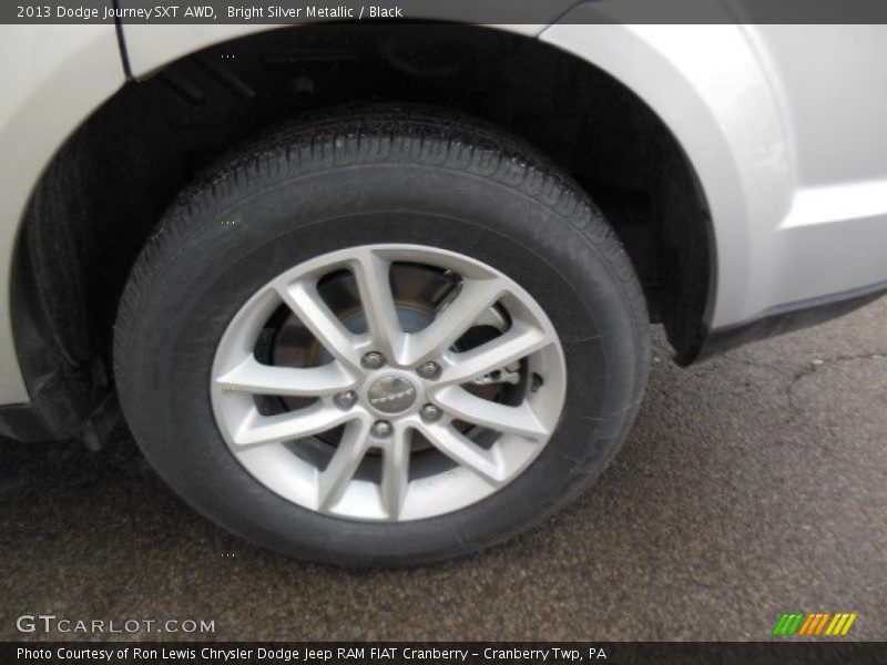 Bright Silver Metallic / Black 2013 Dodge Journey SXT AWD