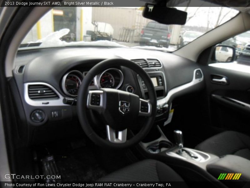 Bright Silver Metallic / Black 2013 Dodge Journey SXT AWD