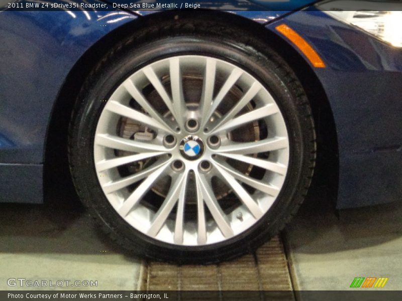 Deep Sea Blue Metallic / Beige 2011 BMW Z4 sDrive35i Roadster