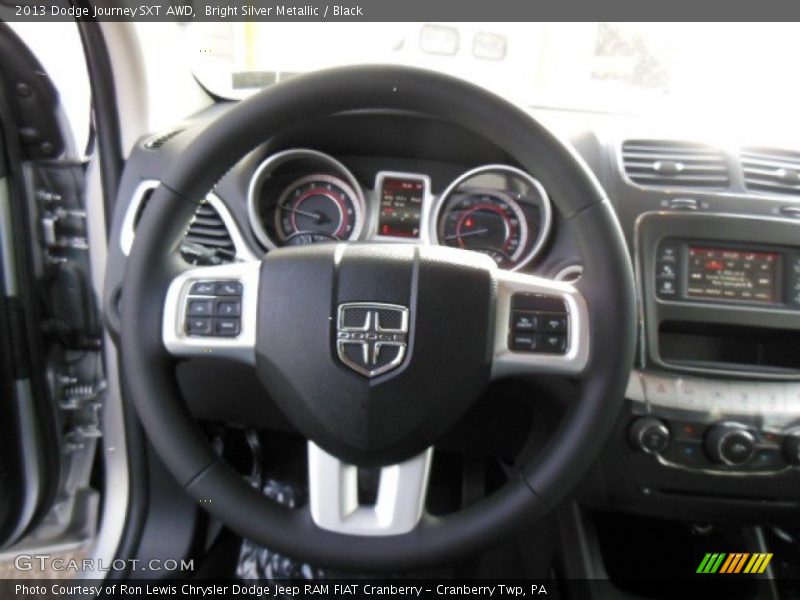 Bright Silver Metallic / Black 2013 Dodge Journey SXT AWD