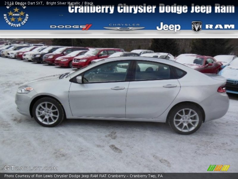 Bright Silver Metallic / Black 2013 Dodge Dart SXT
