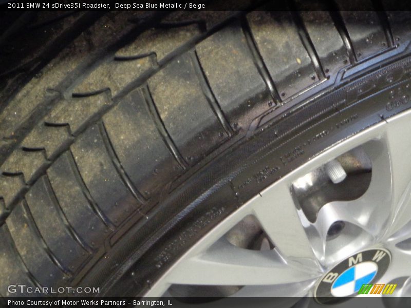 Deep Sea Blue Metallic / Beige 2011 BMW Z4 sDrive35i Roadster