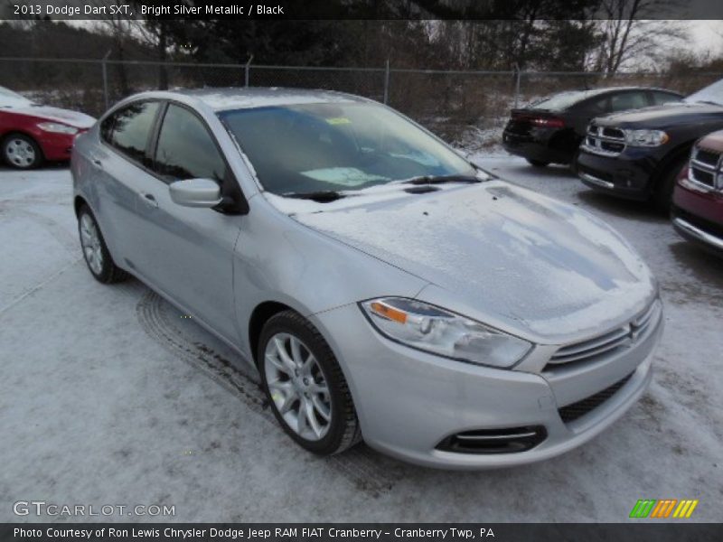 Bright Silver Metallic / Black 2013 Dodge Dart SXT