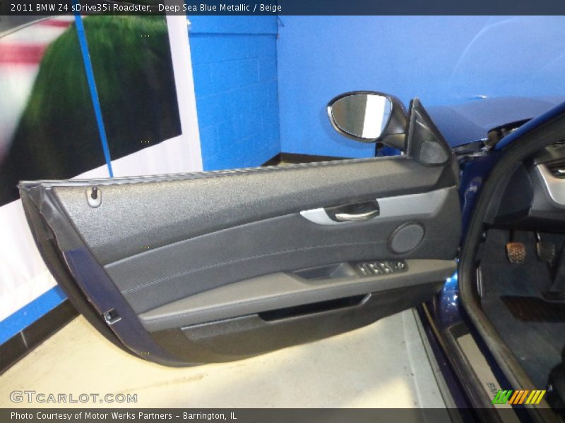 Deep Sea Blue Metallic / Beige 2011 BMW Z4 sDrive35i Roadster