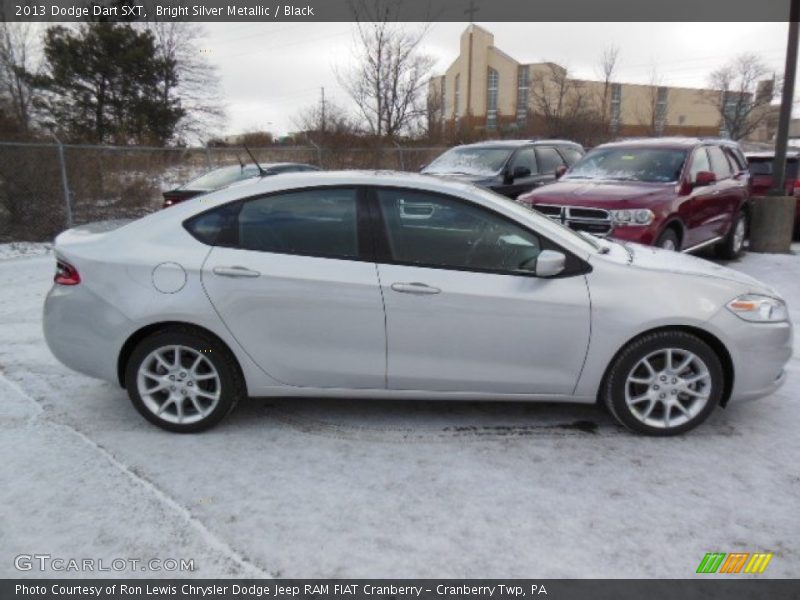 Bright Silver Metallic / Black 2013 Dodge Dart SXT