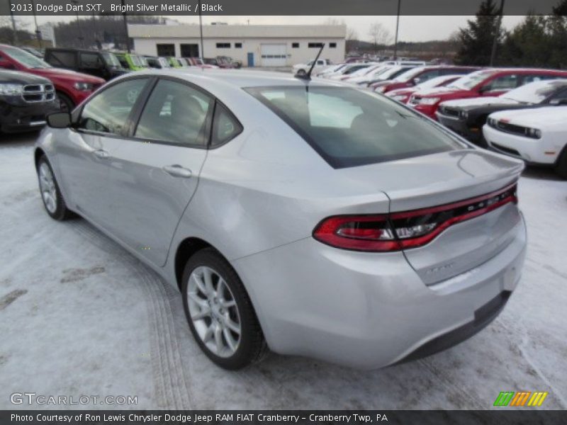 Bright Silver Metallic / Black 2013 Dodge Dart SXT