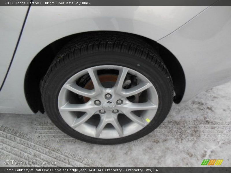 Bright Silver Metallic / Black 2013 Dodge Dart SXT