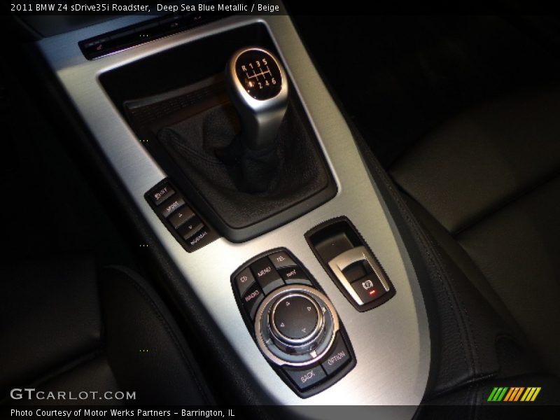 Deep Sea Blue Metallic / Beige 2011 BMW Z4 sDrive35i Roadster