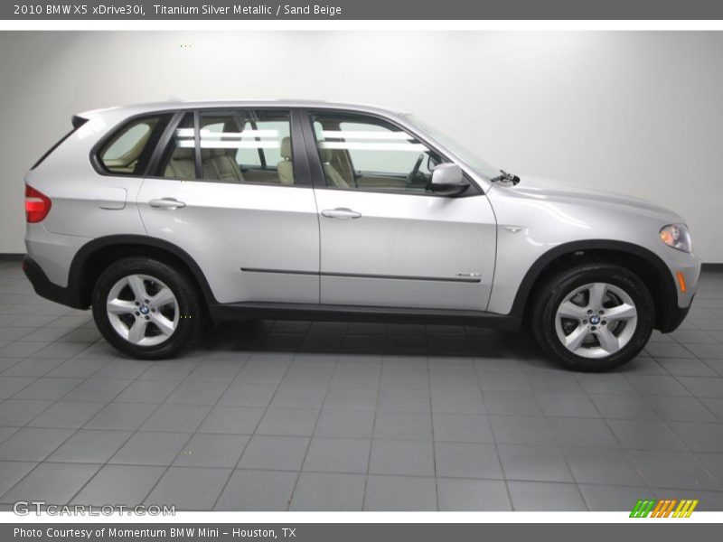 Titanium Silver Metallic / Sand Beige 2010 BMW X5 xDrive30i