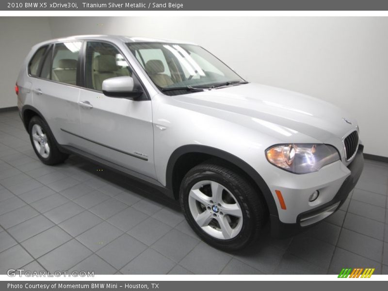 Titanium Silver Metallic / Sand Beige 2010 BMW X5 xDrive30i
