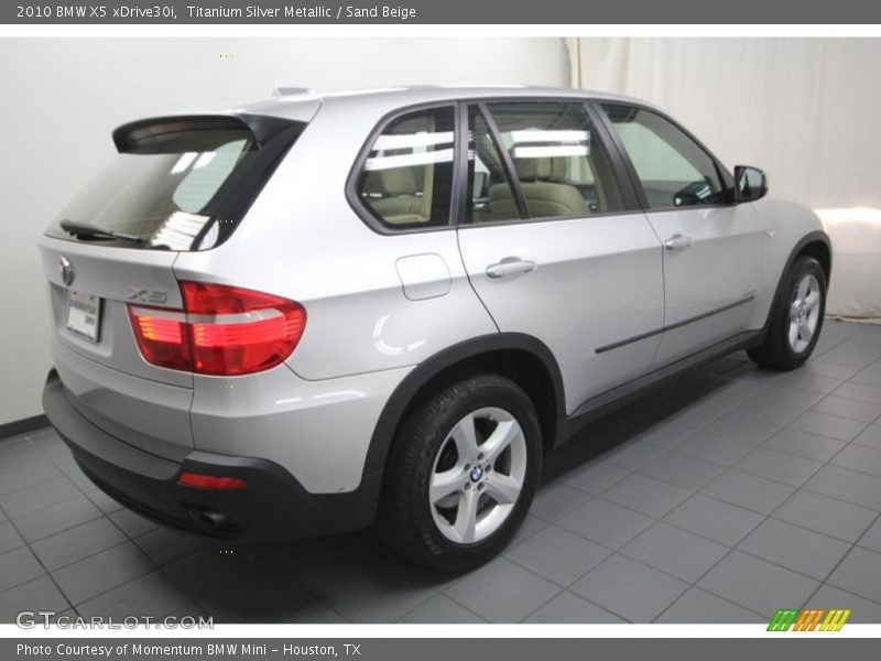 Titanium Silver Metallic / Sand Beige 2010 BMW X5 xDrive30i