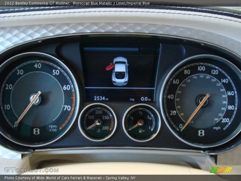  2012 Continental GT Mulliner Mulliner Gauges