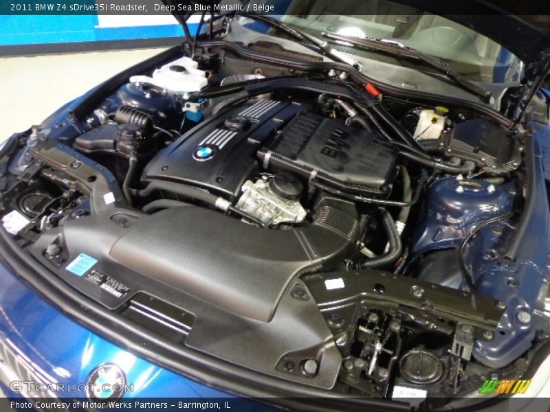 Deep Sea Blue Metallic / Beige 2011 BMW Z4 sDrive35i Roadster