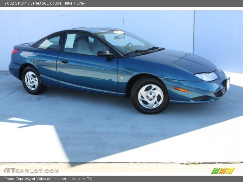 Blue / Gray 2002 Saturn S Series SC1 Coupe