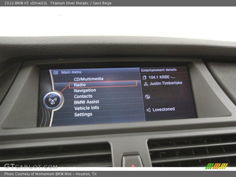 Titanium Silver Metallic / Sand Beige 2010 BMW X5 xDrive30i