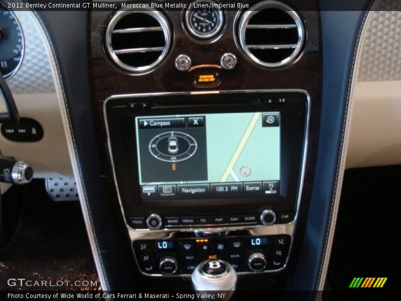 Controls of 2012 Continental GT Mulliner