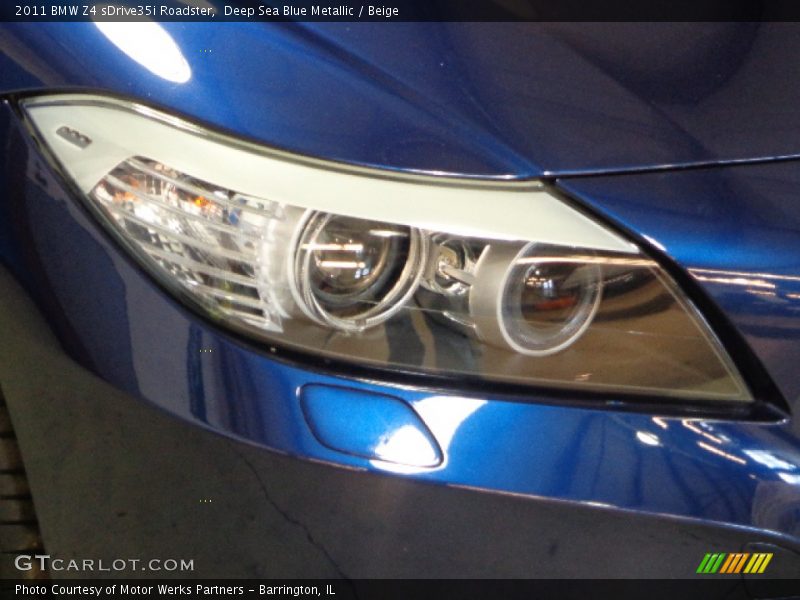 Deep Sea Blue Metallic / Beige 2011 BMW Z4 sDrive35i Roadster