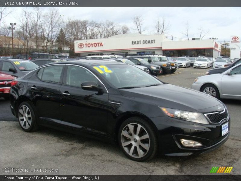 Ebony Black / Black 2012 Kia Optima SX