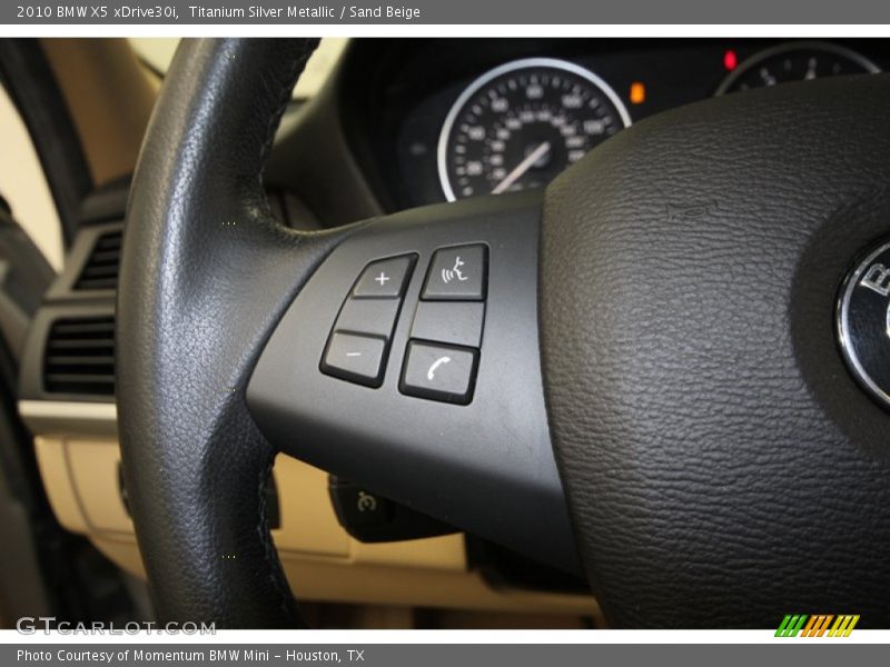 Titanium Silver Metallic / Sand Beige 2010 BMW X5 xDrive30i