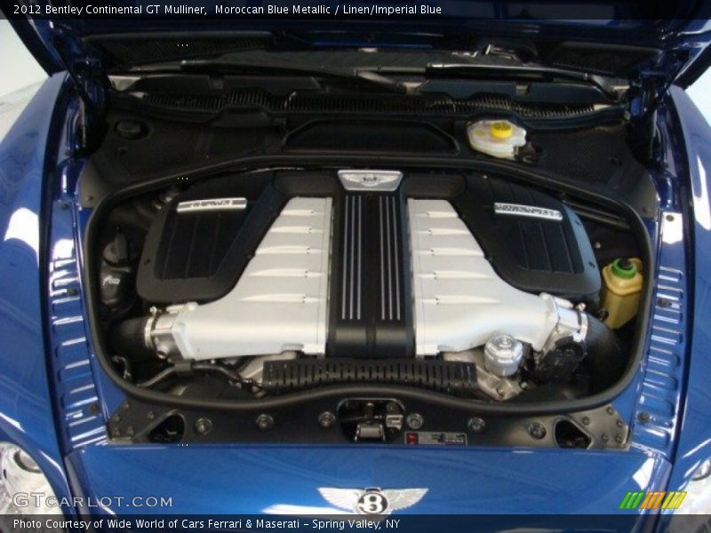  2012 Continental GT Mulliner Engine - 6.0 Liter Twin-Turbocharged DOHC 48-Valve VVT W12