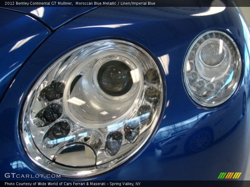 Moroccan Blue Metallic / Linen/Imperial Blue 2012 Bentley Continental GT Mulliner