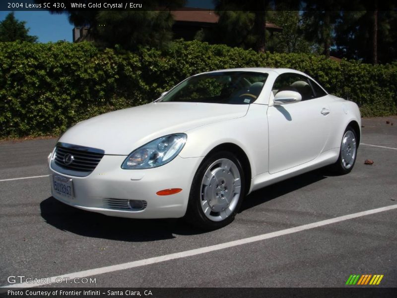 White Gold Crystal / Ecru 2004 Lexus SC 430