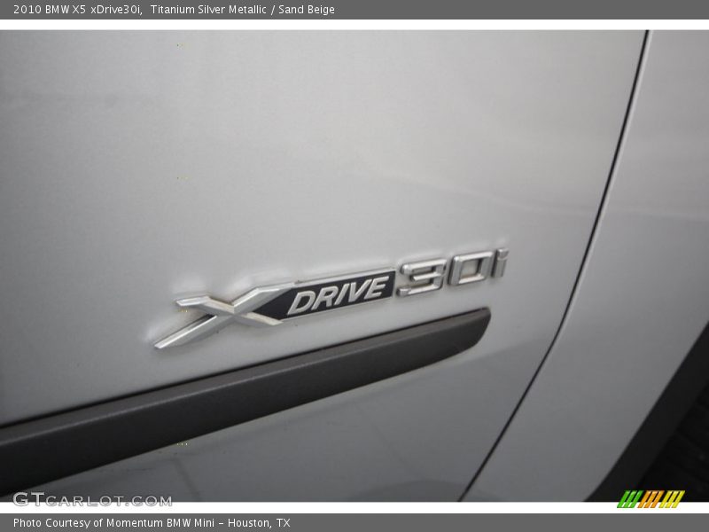 Titanium Silver Metallic / Sand Beige 2010 BMW X5 xDrive30i