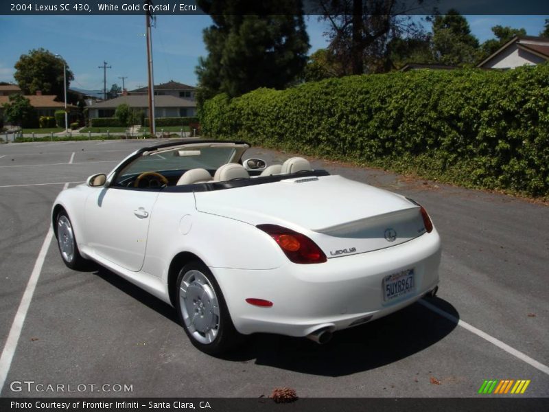 White Gold Crystal / Ecru 2004 Lexus SC 430