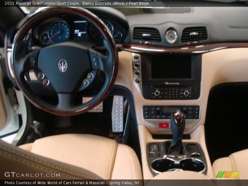 Bianco Eldorado (White) / Pearl Beige 2013 Maserati GranTurismo Sport Coupe