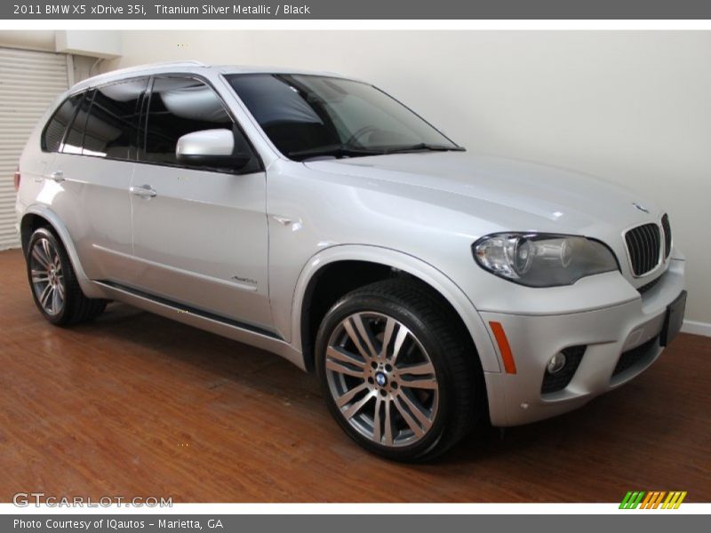 Titanium Silver Metallic / Black 2011 BMW X5 xDrive 35i