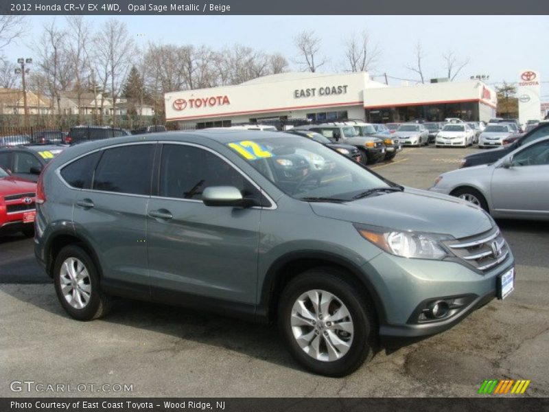 Opal Sage Metallic / Beige 2012 Honda CR-V EX 4WD