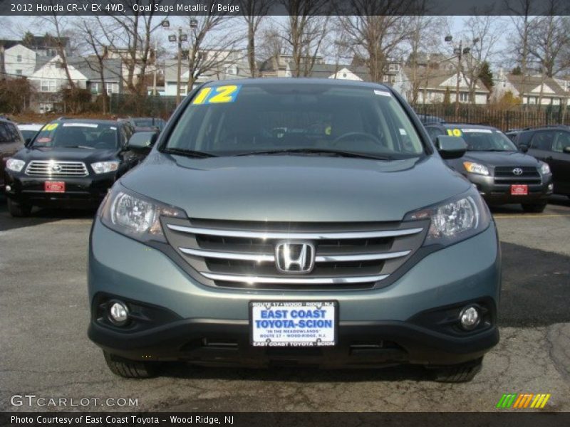 Opal Sage Metallic / Beige 2012 Honda CR-V EX 4WD