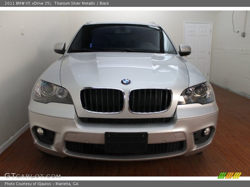 Titanium Silver Metallic / Black 2011 BMW X5 xDrive 35i