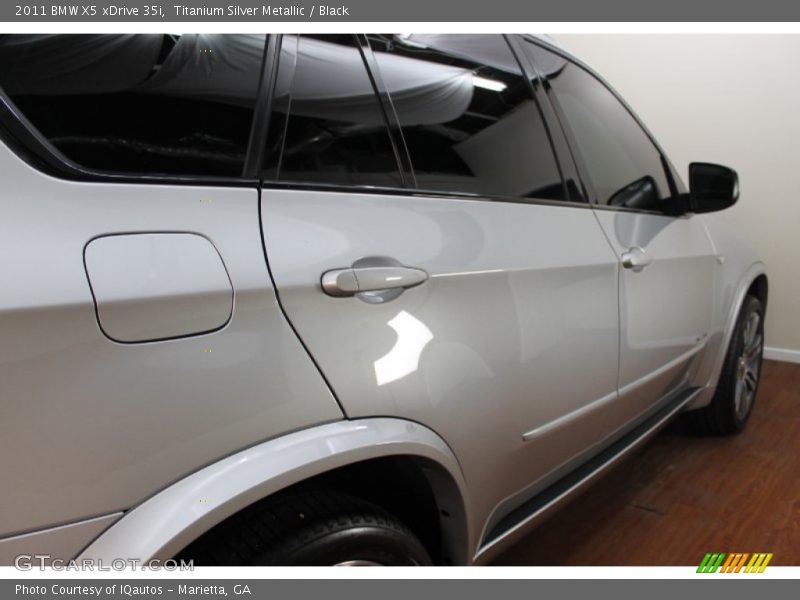Titanium Silver Metallic / Black 2011 BMW X5 xDrive 35i
