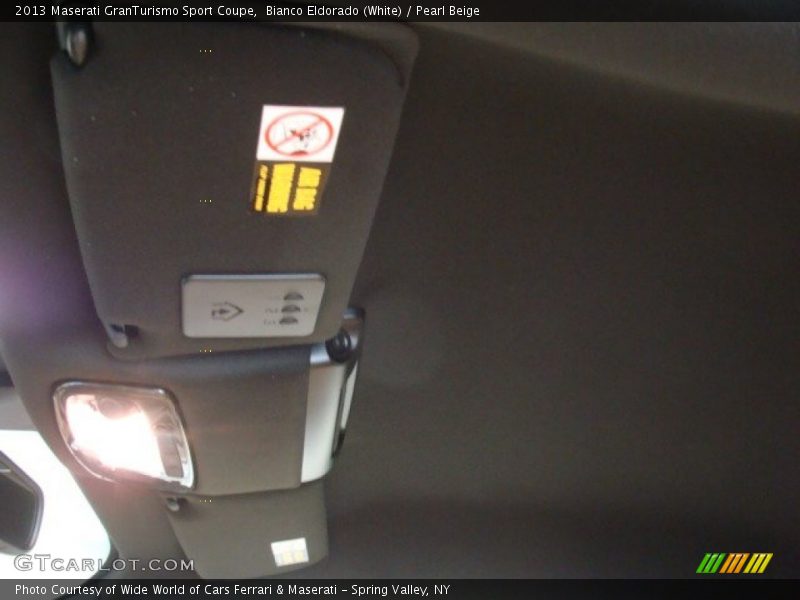 Bianco Eldorado (White) / Pearl Beige 2013 Maserati GranTurismo Sport Coupe