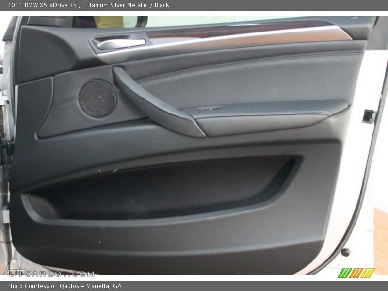 Titanium Silver Metallic / Black 2011 BMW X5 xDrive 35i