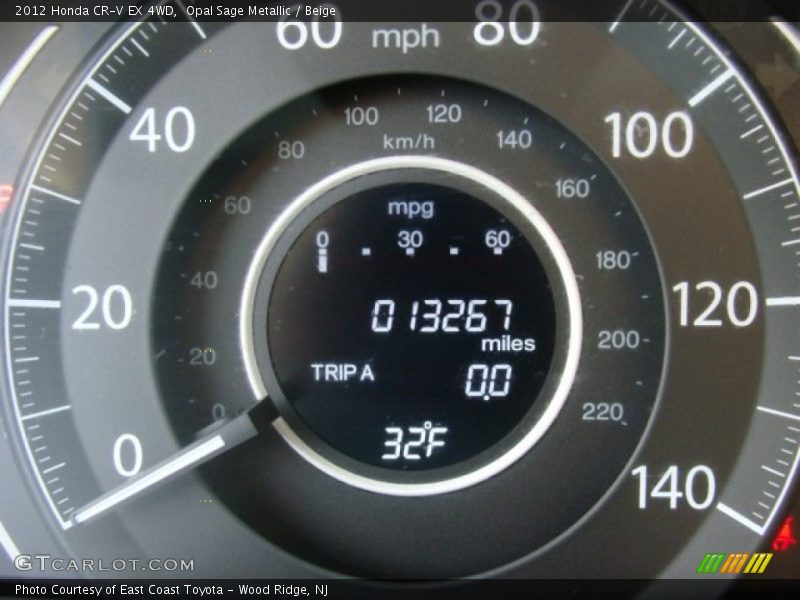 Opal Sage Metallic / Beige 2012 Honda CR-V EX 4WD