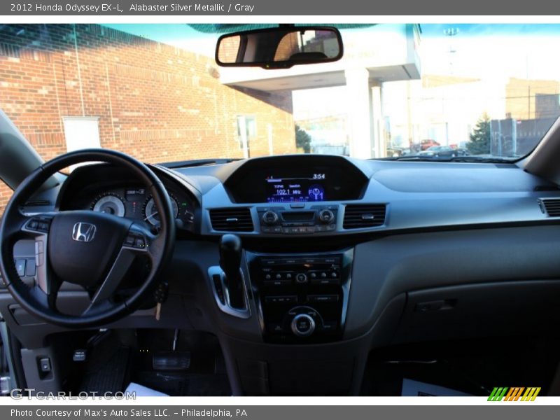 Alabaster Silver Metallic / Gray 2012 Honda Odyssey EX-L