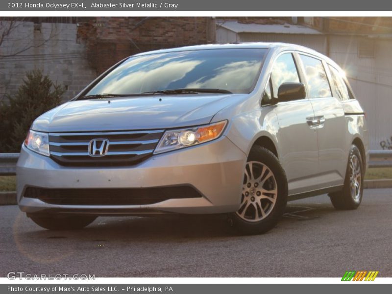Alabaster Silver Metallic / Gray 2012 Honda Odyssey EX-L
